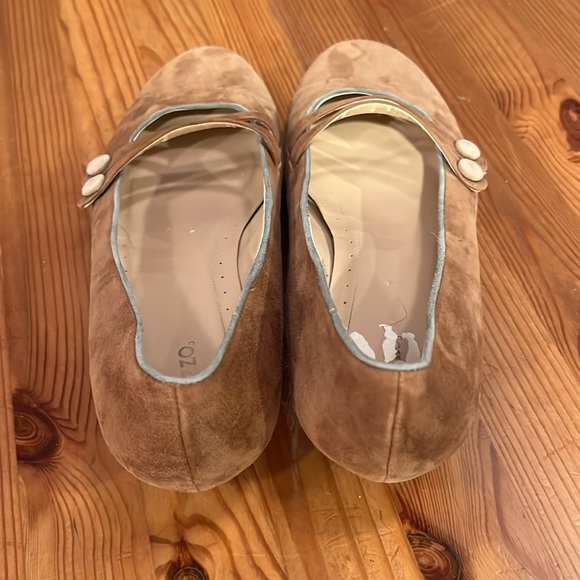 Vintage Pazzo suede kitten heel shoes 9M - Picture 3 of 12